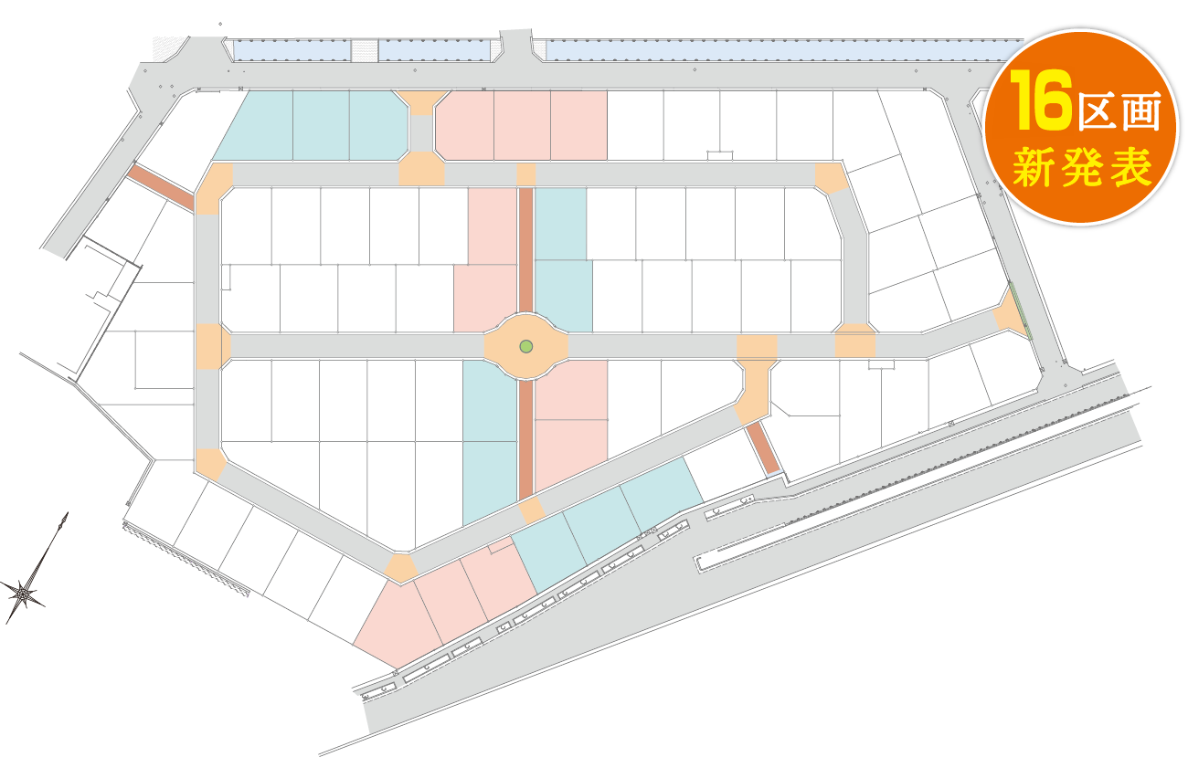 アルコガーデン羽生岩瀬Ⅱ全体区画図
